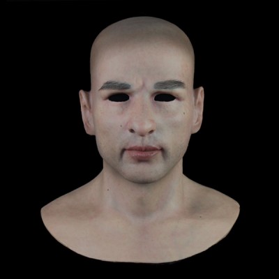 (SF-N10) Crossdress cosplay realistic human face silicone male full head mask fetish wear (SF-N10) Crossdress cosplay realistic human face silicone male full head mask fetish wear